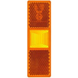 Odblask pomarańczowy prostokątny 70x130mm Hella