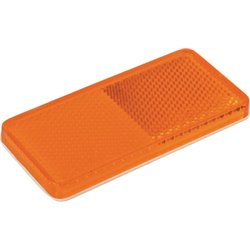 Odblask prostokątny przyklejany, pomarańczowy 94 x 44 mm
