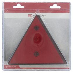 Odblask czerwony trójkątny 190/190mm Kramp 8716106125883