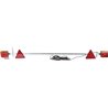 Belka z lampami 1100-1600 mm z trójkątem odblaskowym przewód 7.5 m Kramp 8716106938926