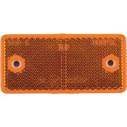 Odblask pomarańczowy prostokątny 44x94mm z otworami Kramp 8719607096331