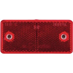 Odblask czerwony prostokątny 44x94mm z otworami Kramp 8719607096324