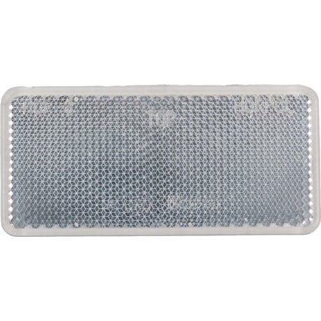 Odblask biały prostokątny 44x94mm przyklejany Kramp 8719607096317