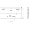 Odblask pomarańczowy prostokątny 44x94mm przyklejany Kramp 8719607096300
