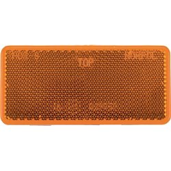 Odblask pomarańczowy prostokątny 44x94mm przyklejany Kramp 8719607096300