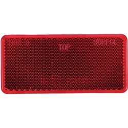 Odblask czerwony prostokątny 44x94mm przyklejany Kramp 8719607096294