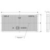 Odblask czerwony prostokątny 44x94mm przyklejany Kramp 8719607096294
