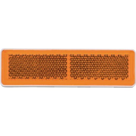 Odblask pomarańczowy prostokątny 20x69mm przyklejany Kramp 8719607096270