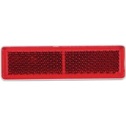 Odblask czerwony prostokątny 20x69mm przyklejany Kramp 8719607096263