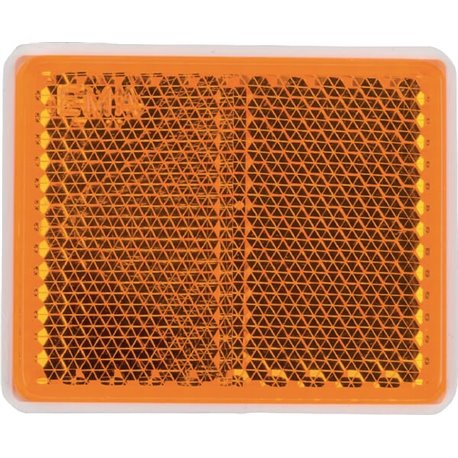 Odblask pomarańczowy prostokątny 39x48mm przyklejany Kramp 8719607096249