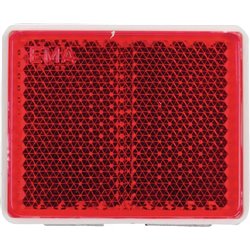 Odblask czerwony prostokątny 39x40mm przyklejany Kramp 8719607096232