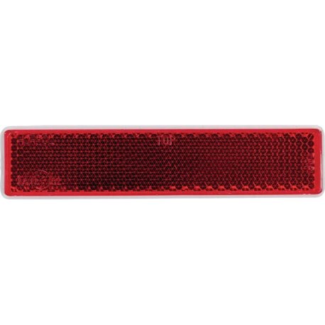 Odblask czerwony prostokątny 24x105mm przyklejany Kramp 8719607096201