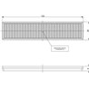 Odblask czerwony prostokątny 24x105mm przyklejany Kramp 8719607096201