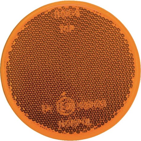 Odblask pomarańczowy fi75mm ze śrubą Kramp 8719607096157