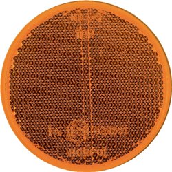 Odblask pomarańczowy fi75mm przyklejany Kramp 8719607096126
