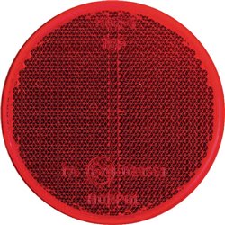 Odblask czerwony fi75mm przyklejany Kramp 8719607096119