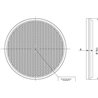 Odblask czerwony fi75mm przyklejany Kramp 8719607096119