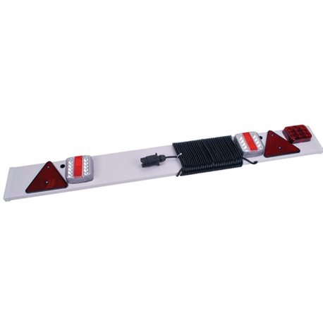 Belka z lampami 1215mm LED z trójkątem odblaskowym i światłem przeciwmgielnym 12m Kramp 8716106080076