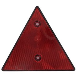 Odblask czerwony trójkątny 137/155mm