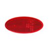 Odblask czerwony owalny przyklejany, czerwony 101.6 x 45 mm
