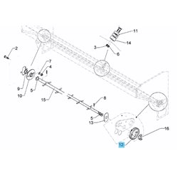 Koło zębate Z30 Di16 4552707 Lemken 6090-4552707
