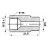 Złącze GW fi5 M12x1,0 SW12x1,0, L-22mm