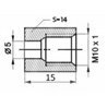 Złącze GW fi5 M10x1,0 SW14, L-15mm (10 szt.)
