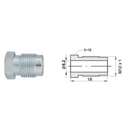 Złącze GZ M12x1 SW12 kielich 6,0mm (10 szt.)