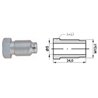 Złącze GZ fi5 M12x1,0 SW13, L-24mm (10 szt.)
