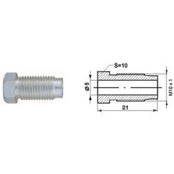 Złącze GZ przewodu hamulcowego (10 szt.) (dł.: 21mm, M10x1)