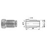 Złącze GZ fi5 M10x1,25 SW10, L-20mm
