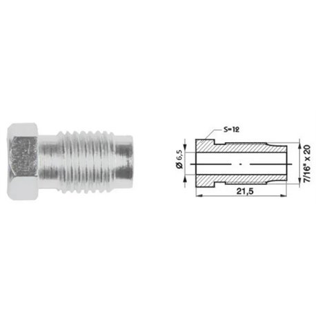 ZŁĄCZKI (średnica gwintu: 6,5mm dł.: 21,5mm 7/16x20UNF) 