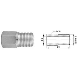 Złącze GZ przewodu hamulcowego (10 szt.) (dł.: 21mm, M10x1)
