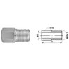 Złącze GZ fi5 M10x1,0 SW10, L-21mm (10 szt.)
