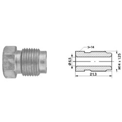 Złącze GZ przewodu hamulcowego (10 szt.) (dł.: 21,3mm, M14x1,25) 