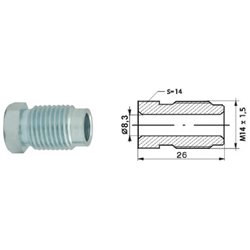 Złącze GZ (średnica gwintu: 8,3mm dł.: 26mm, M14x1,5)