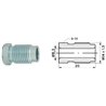 Złącze GZ fi8,3 M14x1,5 SW14, L-26mm