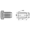 Złącze GZ fi5 G3/8"x24UNF SW12, L-17mm (10 szt.)