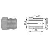 Złącze GZ fi5,5 G9/16"x18UNF SW15, L-16mm (10 szt.)