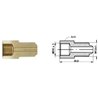 Redukcja M10x1,0/M12x1,0 złącza hamulcowego dł.: 30,8mm,