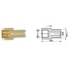 Redukcja M10x1,25/M10x1,0 złącza hamulcowego dł.: 29,5mm,