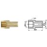 Redukcja M10x1,0/G3/8"x24UNF złącza hamulcowego dł.: 29,5mm,