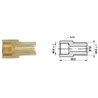 Redukcja  M12x1,0/M12x1,0 złącza hamulcowego dł.: 29,5mm,