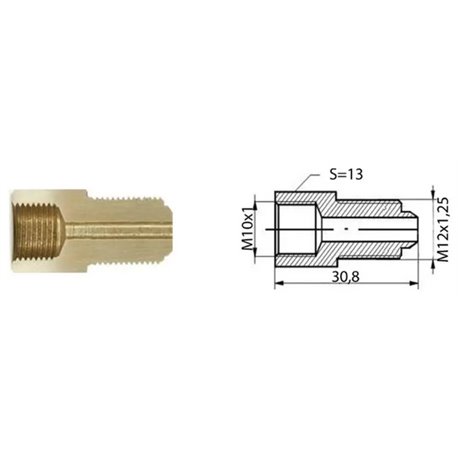 Redukcja przewodu hamulcowego (M10x1/M12x1,25)