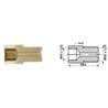 Redukcja M10x1,25/M12x1,25 złącza hamulcowego dł.: 29,5mm,