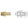Redukcja M8x1,0/M10x1,0 złącza hamulcowego dł.: 29,5mm,