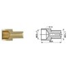 Redukcja M12x1,0/M10x1,0 złącza hamulcowego dł.: 29,5mm,
