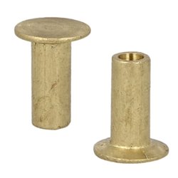 Nity okładziny mosiężny drążony (6,35mmx18mm, opak. 100szt.) mosiężny drążony 