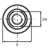 Zawór dławiący baryłkowy FBMB S-06-D 3/8" BSP