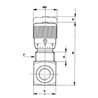 Zawór dławiący FPB M-06-PV-P-V-3/8" BSP